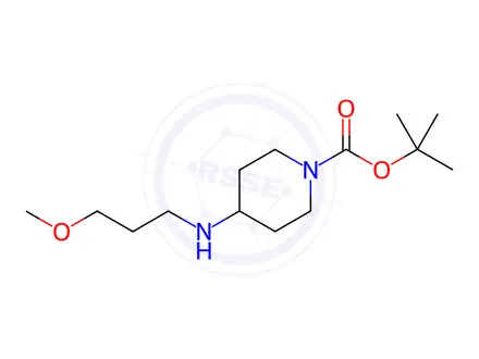 Chemical structure of 1-Boc-4-(3-Methoxypropylamino)piperidine