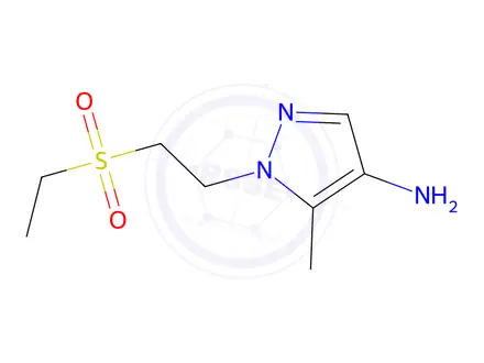 Chemical structure of 1-(2-(Ethylsulfonyl)ethyl)-5-methyl-1h-pyrazol-4-amine