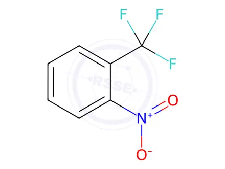 Chemical structure of 1-Nitro-2-trifluoromethyl-benzene