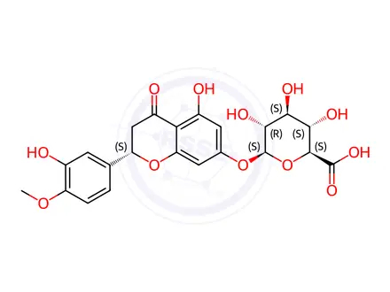 Chemical structure of Naringenin Impurity 39 (Hesperetin 7-O-β-D-glucuronide)