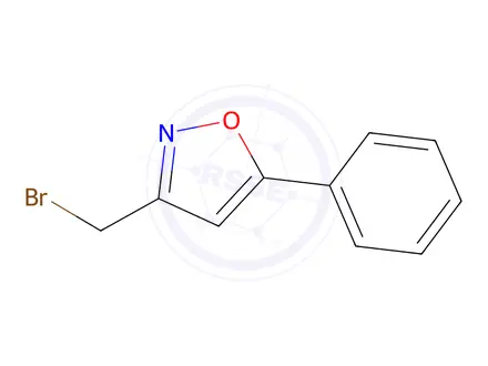 Chemical structure of Isoxazole, 3-(bromomethyl)-5-phenyl-