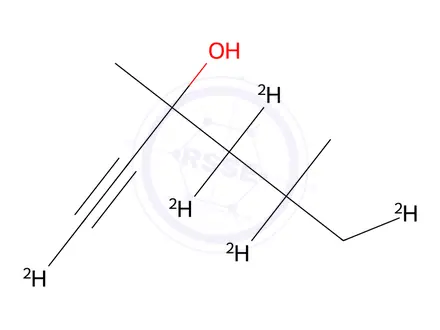 Chemical structure of 3,5-Dimethyl-1-hexyn-3-ol-d5