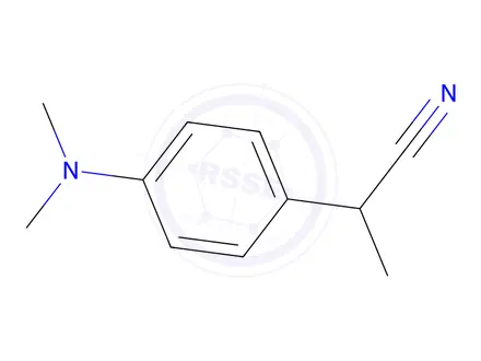 Chemical structure of 2-(4-(Dimethylamino)phenyl)propanenitrile
