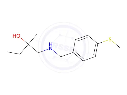 Chemical structure of 2-Methyl-1-((4-(methylthio)benzyl)amino)butan-2-ol