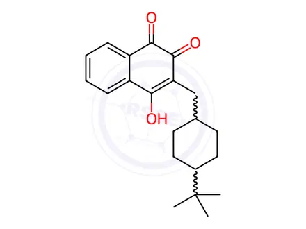 Chemical structure of Buparvaquone Solution in Acetonitrile