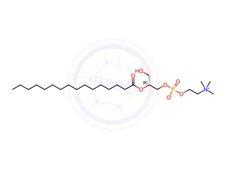 Chemical structure of 2-Palmitoyl-Sn-Glycero-3-Phosphocholine