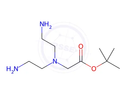 Chemical structure of Glycine, N,N-bis(2-aminoethyl)-, 1,1-dimethylethyl ester