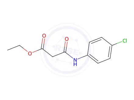 Chemical structure of Ethyl 2-[(4-chlorophenyl)carbamoyl]acetate