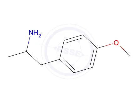Chemical structure of (-)-2-(p-Methoxyphenyl)-1-Methylethyl amine