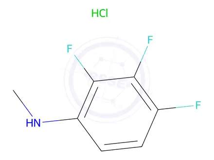 Chemical structure of 2,3,4-Trifluoro-N-methylaniline hydrochloride