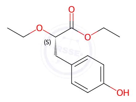 Chemical structure of Ethyl (S)-2-Ethoxy-3-(4-hydroxyphenyl)propionate