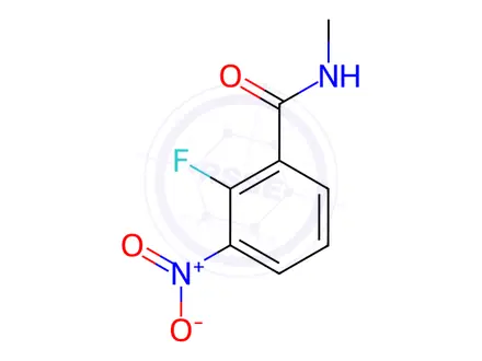 Chemical structure of 2-Fluoro-N methyl-3-nitrobenzamide