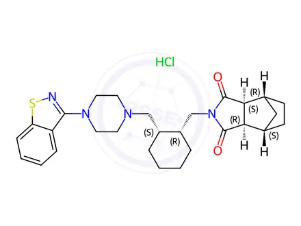 Chemical structure of Lurasidone 2-Epimer Hydrochloride