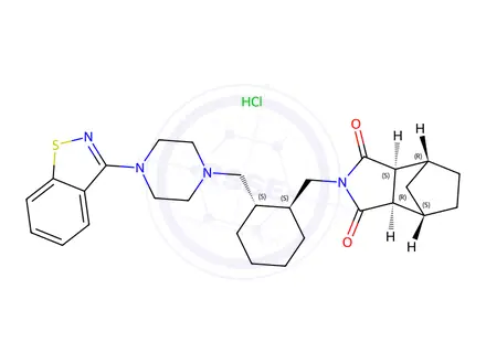 Chemical structure of Lurasidone Impurity 3(Hydrochloride)