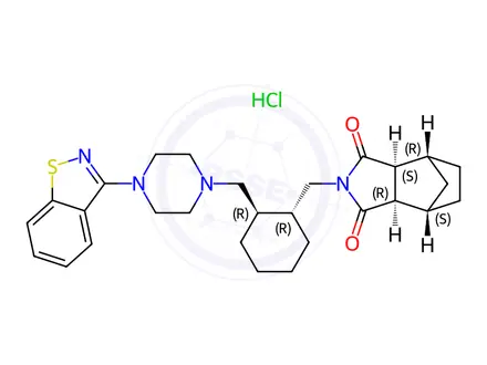 Chemical structure of Lurasidone(Hydrochloride)