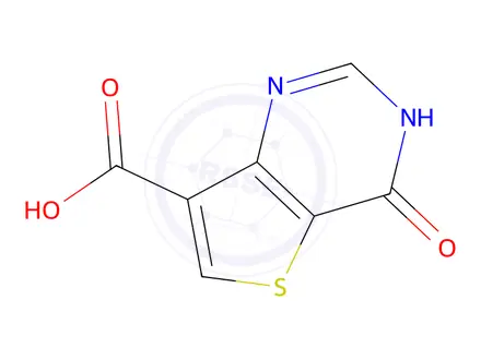 Chemical structure of 4-Oxo-3,4-dihydrothieno[3,2-D]pyrimidine-7-carboxylic Acid