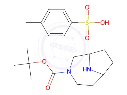 Chemical structure of 3-Boc-3,9-diaza-bicyclo[4.2.1]nonane tosylate