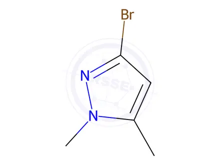 Chemical structure of 3-Bromo-1,5-dimethylpyrazole