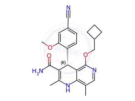 Chemical structure of Finerenone Impurity 375