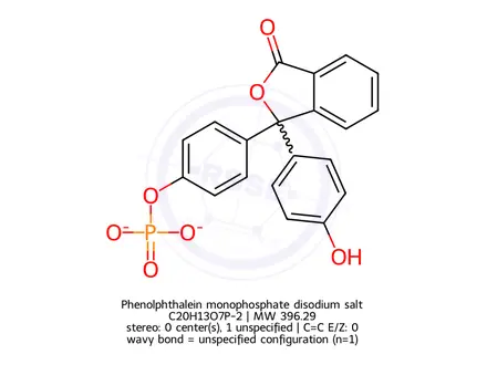 Chemical structure of Phenolphthalein monophosphate disodium salt