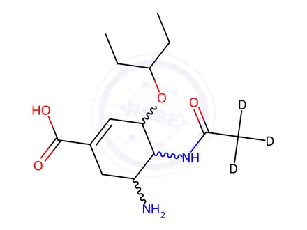 Chemical structure of Oseltamivir Phosphate Impurity 236 Monomer-d3