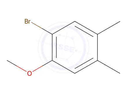 Chemical structure of 1-Bromo-2-methoxy-4,5-dimethylbenzene