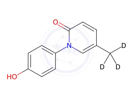 Chemical structure of 4’-Hydroxy Pirfenidone-d3