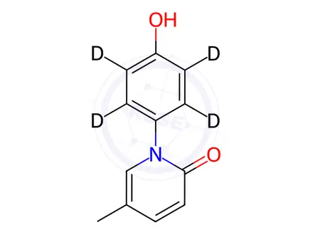 Chemical structure of N-(4-Hydroxyphenyl)-5-methyl-2-1H-pyridone-d4