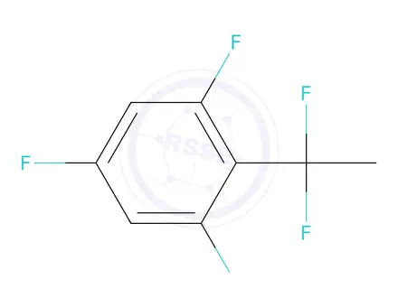 Chemical structure of 2-(1,1-Difluoroethyl)-1,3,5-trifluorobenzene