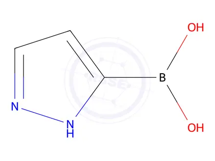 Chemical structure of (1H-Pyrazol-5-yl)boronic acid