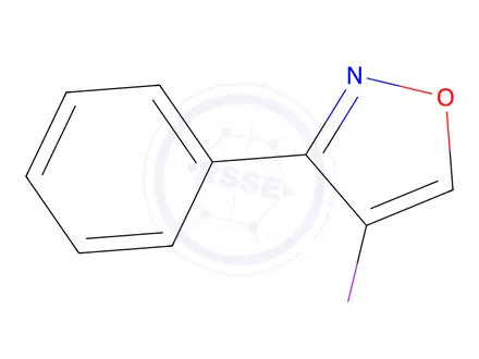 Chemical structure of 4-Iodo-3-phenylisoxazole