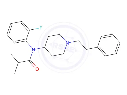 Chemical structure of ortho-Fluoroisobutyryl fentanyl