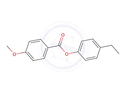 Chemical structure of 4-Ethylphenyl 4-methoxybenzoate