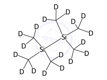 Chemical structure of Hexamethyl-d18-disilane
