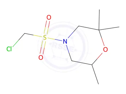 Chemical structure of 4-((Chloromethyl)sulfonyl)-2,2,6-trimethylmorpholine