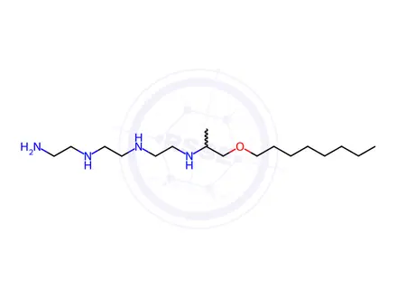 Chemical structure of N,N'-bis(2-aminoethyl)ethylenediamine, mono[1-methyl-2-(octyloxy)ethyl] derivative