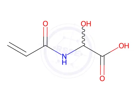 Chemical structure of Acetic acid, hydroxy[(1-oxo-2-propenyl)amino]-