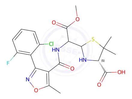 Chemical structure of Flucloxacillin impurity 6
