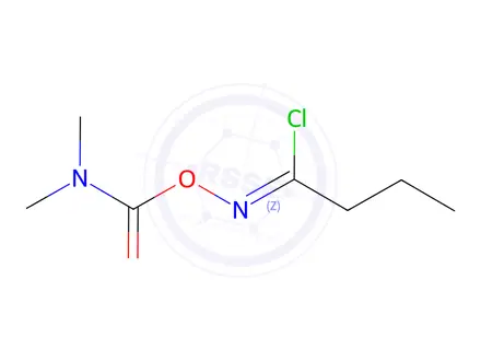 Chemical structure of (1-chlorobutylideneamino) N,N-dimethylcarbamate
