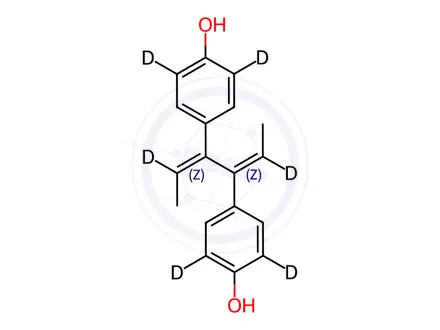 Chemical structure of Z,Z-Dienestrol-[D6]