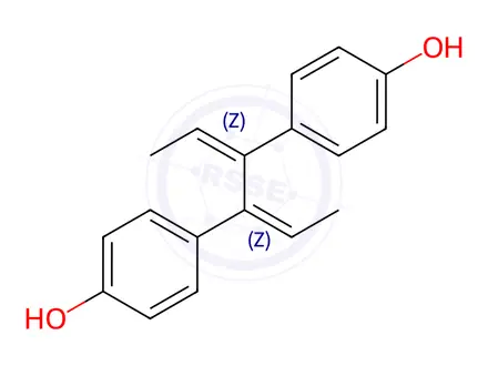 Chemical structure of Dienestrol Impurity 1 (Z,Z-Dienestrol)