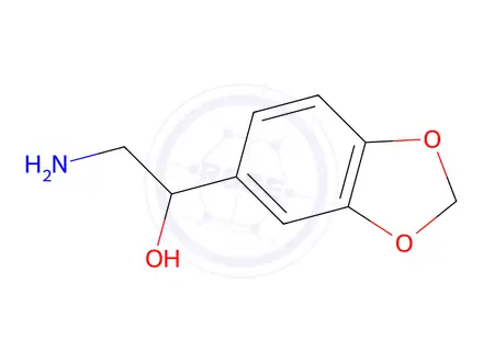 Chemical structure of 2-Amino-1-(benzo[d][1,3]dioxol-5-yl)ethan-1-ol