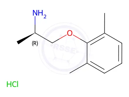 Chemical structure of R-(-)-Mexiletine Hydrochloride