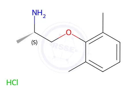Chemical structure of S-(+)-Mexiletine Hydrochloride