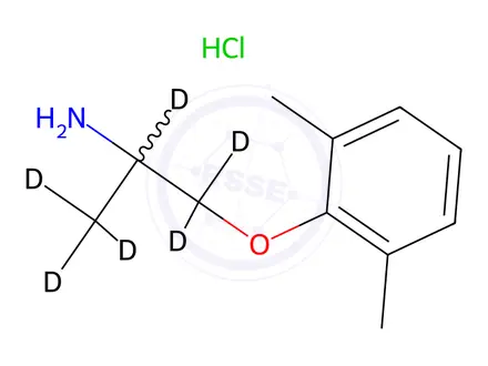 Chemical structure of Mexiletine Hydrochloride-[D6]