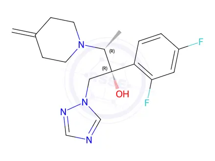 Chemical structure of Efinaconazole