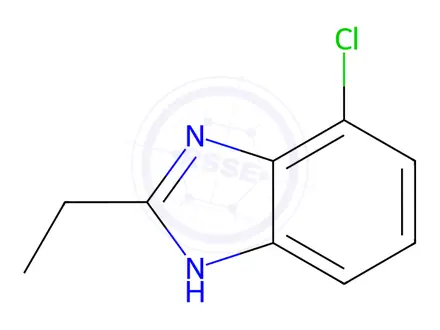 Chemical structure of Benzimidazole, 4-chloro-2-ethyl-(8CI)