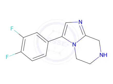 Chemical structure of 3-(3,4-Difluorophenyl)-5,6,7,8-tetrahydroimidazo[1,2-a]pyrazine