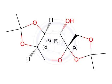 Chemical structure of Topiramate Impurity D