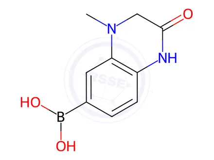Chemical structure of (4-Methyl-2-oxo-1,2,3,4-tetrahydroquinoxalin-6-yl)boronic acid